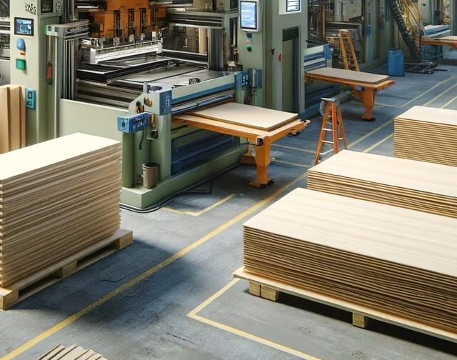 Wood product manufacturing plant