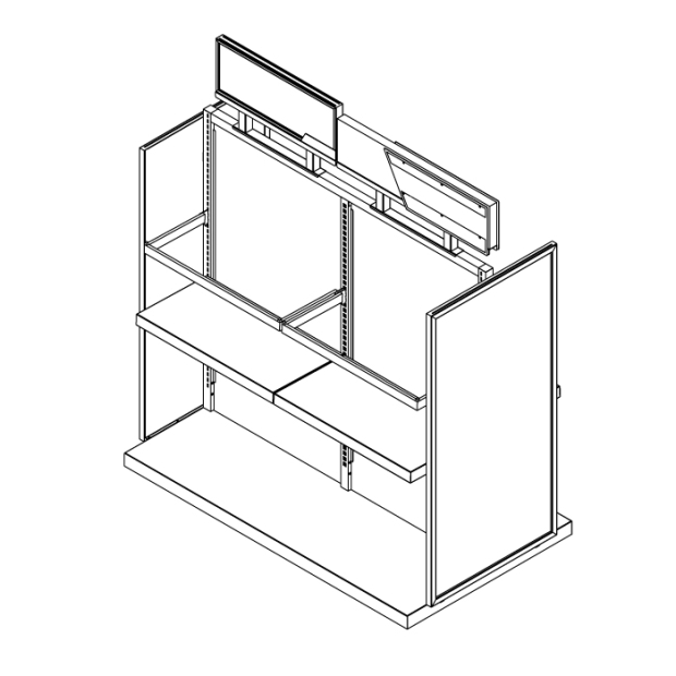 Botique Display Furniture with Signage holders, Fine Sandy Finished _2_.jpg