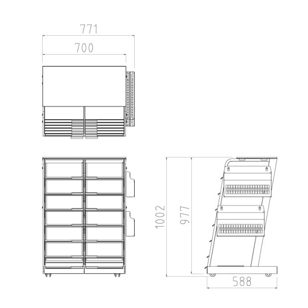 Multi-Layer Newspaper Display Stand,Fits Tabloid-size Papers-Silver _8_.jpg