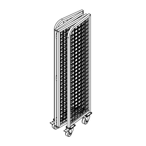 Foldable Gridwall Panel Display Rack with Shelves and Castors _1_.jpg