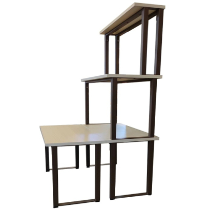 Set of 4 Brown and Wood Rectangular Stacking Display Tables _5_.jpg Set of 4 Brown and Wood Rectangular Stacking Display Tables _5_.jpg