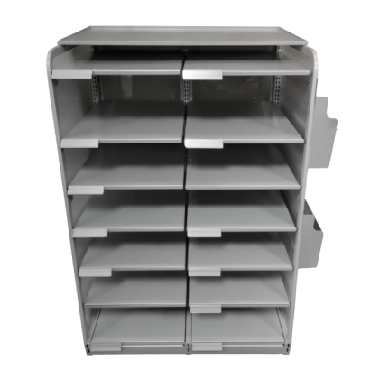Multi-Layer Newspaper Display Stand,Fits Tabloid-size Papers-Silver _1_.png Multi-Layer Newspaper Display Stand,Fits Tabloid-size Papers-Silver _1_.png