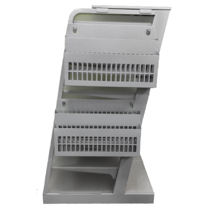 Multi-Layer Newspaper Display Stand,Fits Tabloid-size Papers-Silver _4_.png Multi-Layer Newspaper Display Stand,Fits Tabloid-size Papers-Silver _4_.png